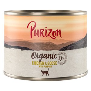 6x200g Purizon Organic csirke, liba & tök nedves macskatáp 12% árengedménnyel