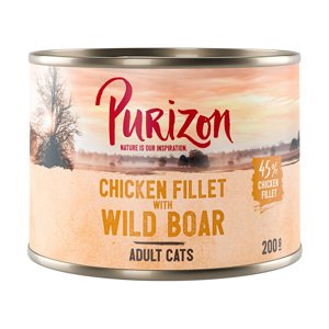 6x200g Purizon Adult csirkefilé & vaddisznó nedves macskatáp 12% árengedménnyel