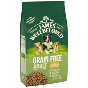 10kg James Wellbeloved Adult pulyka & zöldség gabonamentes száraz kutyatáp