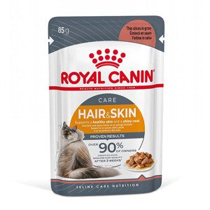 12x85g Royal Canin Hair & Skin Care szószban nedves macskatáp