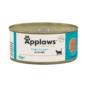 24x156g Applaws hús-/hallében nedves macskatáp-tonhalfilé
