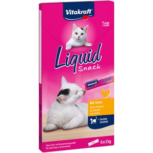 6x15g Vitakraft Cat Liquid csirke & taurin macskasnack