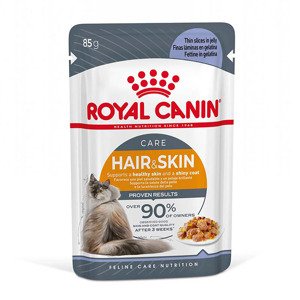 24x85g Royal Canin Hair & Skin Care aszpikban nedves macskatáp