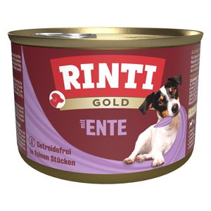 24x185g RINTI Gold kacsadarabkák nedves kutyatáp