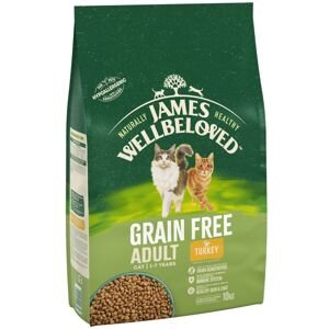 2x10kg James Wellbeloved Adult Cat Grain Free pulyka száraz macskatáp