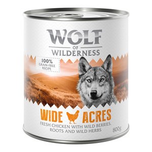 24x800g Wolf of Wilderness nedves kutyatáp- Wide Acres csirke