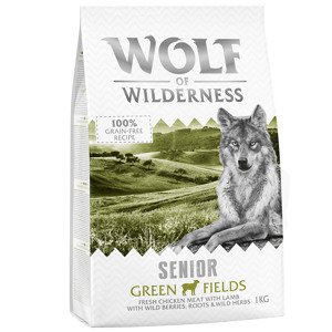 2x1kg Wolf of Wilderness Senior Green Fields bárány száraz kutyatáp