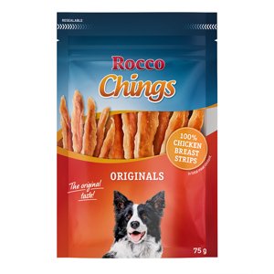 75g Rocco Chings rágócsíkok Csirkemellcsíkok  kutyasnack