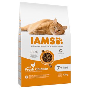 2x10kg Iams for Vitality száraz macskatáp- Mature & Senior csirke
