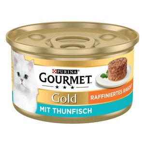 12x85g Gourmet Gold rafinált ragu nedves macskatáp- Tonhal