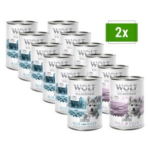 24x400g Little Wolf of Wilderness kutyatáp - Vegyes csomag