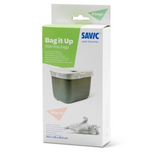 Savic Hop In macska WC - Kiegészítő tartozék: Savic Bag it Up alomalátét - Hop In - 6 darab