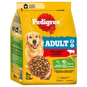 3kg Pedigree Adult marha & zöldség száraz kutyatáp