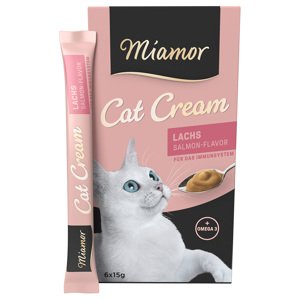 Miamor Cat Snack lazackrém jutalomfalat macskáknak 6 x 15 g