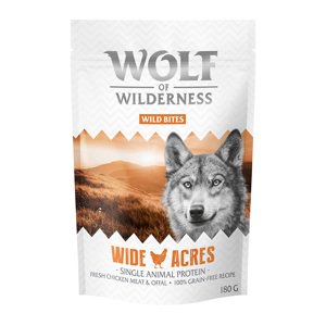 180g Wolf of Wilderness Wild Bites kutyasnack - Wide Acres - csirke
