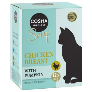 24x40g Cosma Soup  nedves macskatáp-Csirkemell & tök