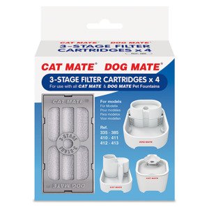 Kiegészítő tartozék Cat Mate kagyló itatókúthoz macskáknak, kutyáknak:  Szűrő 4-es csomag
