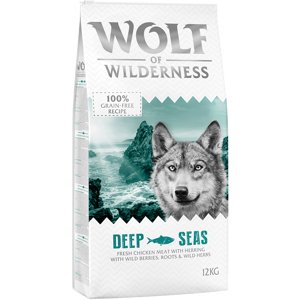 2x12kg Wolf of Wilderness Adult "Deep Seas" - hering száraz kutyatáp