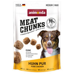 4x80g Animonda Meat Chunks Medium / Maxi kutyasnack-csirke pur