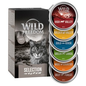 6x85g Wild Freedom Adult tálcás nedves macskatáp- Vegyes csomag