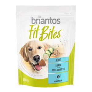 3x50g Briantos "FitBites" - lazac, rizs & cukkini kutyasnack utántöltő csomag