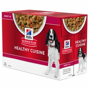 12x90g Hill's Science Plan Canine Adult Healthy Cuisine csirke nedves kutyatáp