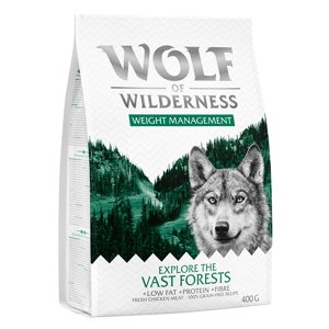400g Wolf of Wilderness "Explore The Vast Forests" - Weight Management  száraz kutyatáp