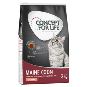 3x3kg Concept for Life Maine Coon Adult lazac - gabonamentes receptúra száraz macskatáp
