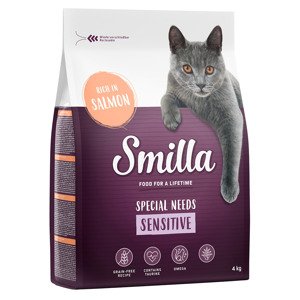 20kg Smilla Adult Sensitive gabonamentes lazac száraz macskatáp