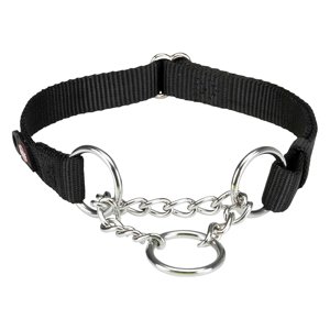 Trixie Premium húzás-stoppoló kutyanyakörv, fekete- M–L méret: 35–50 cm nyakkerület, Sz 20 mm