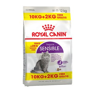12kg Royal Canin Feline Sensible 33 száraz macskatáp 10+2kg ingyen