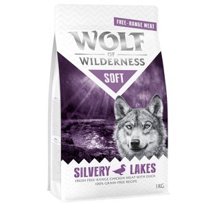 5x1kg Wolf of Wilderness "Soft - Silvery Lakes" - szabad tartású csirke & kacsa száraz kutyatáp