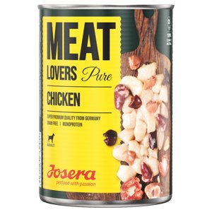 6x400g Josera Meatlovers Pure Csirke nedves kutyaeledel