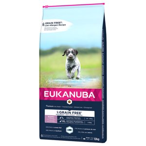 12kg Eukanuba Grain Free Puppy Large Breed lazaccal száraz kutyatáp