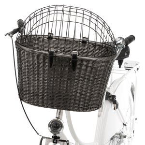 Trixie Front kerékpárkosár polyrattanból - H 44 x Sz 34 x M 41 cm
