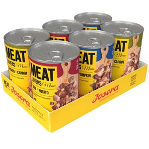 12x400g Josera Meatlovers Menü nedves kutyatáp vegyes csomagban