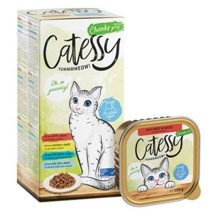16x100g Catessy falatok szószban vegyes csomag nedves macskatáp