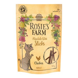 3x50g Rosie's Farm Snack "Sticks" csirke macskasnack