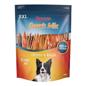 1 kg Rocco XXL Snack vegyes csomag csirke - csirkemellel kutya
