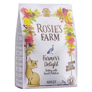 3x2kg Rosie's Farm Adult pulyka & édesburgonya száraz macskatáp