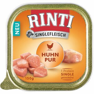 10x150g RINTI Singlefleisch - Csirke pur nedves kutyatáp