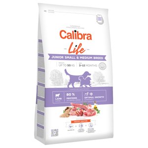 12kg Calibra Life Junior Small & Medium Breed bárány száraz kutyatáp
