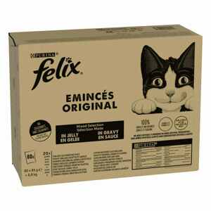 80x85g Felix Classic hús- és halválogatás nedves macskatáp