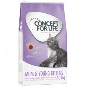 10kg Concept for Life Mum & Young Kittens száraztáp kiscicáknak javított receptúrával
