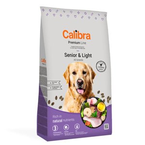 12kg Calibra Dog Premium Line Senior & Light csirke száraz kutyatáp