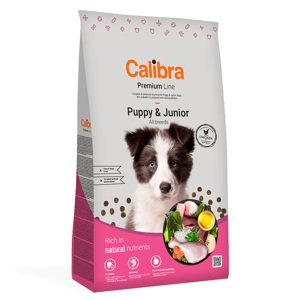 2x12kg Calibra Dog Premium Line Puppy & Junior csirke száraz kutyatáp