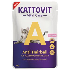 85g Kattovit Vital Care Anti Hairball lazac nedves macskatáp