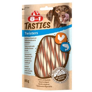 85g 8in1 Tasties Twisters csirke kutyasnack