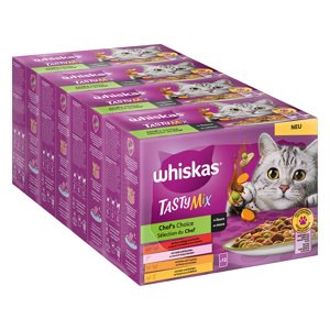 48x85g Whiskas Tasty Mix  "A séf ajánlata" szószban nedves macskatáp
