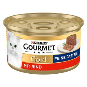 24x85g Gourmet Gold Paté marha nedves macskatáp 20% kedvezménnyel